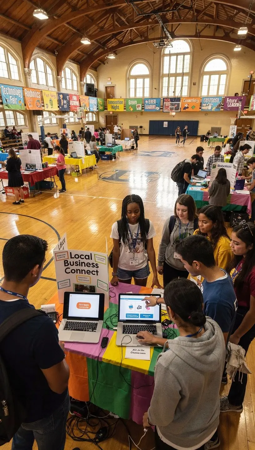 Citizen scientists collaborating on local innovation projects