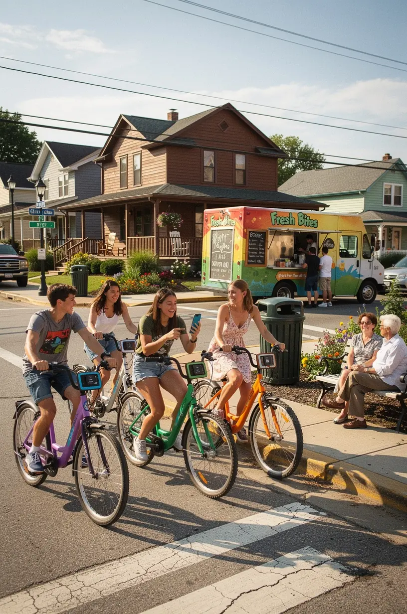 Community solar panels powering local innovation initiatives