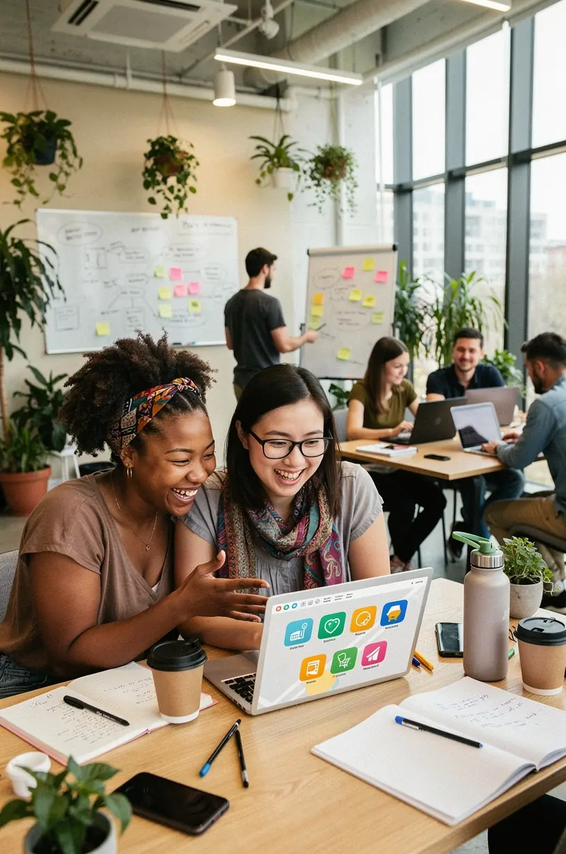 Modern office workspace